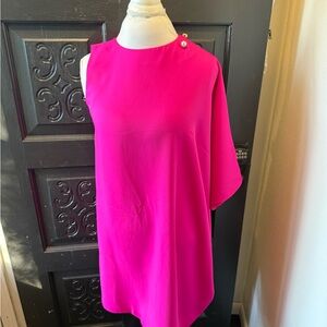 Ted Baker Fuchsia One Shoulder Dress
